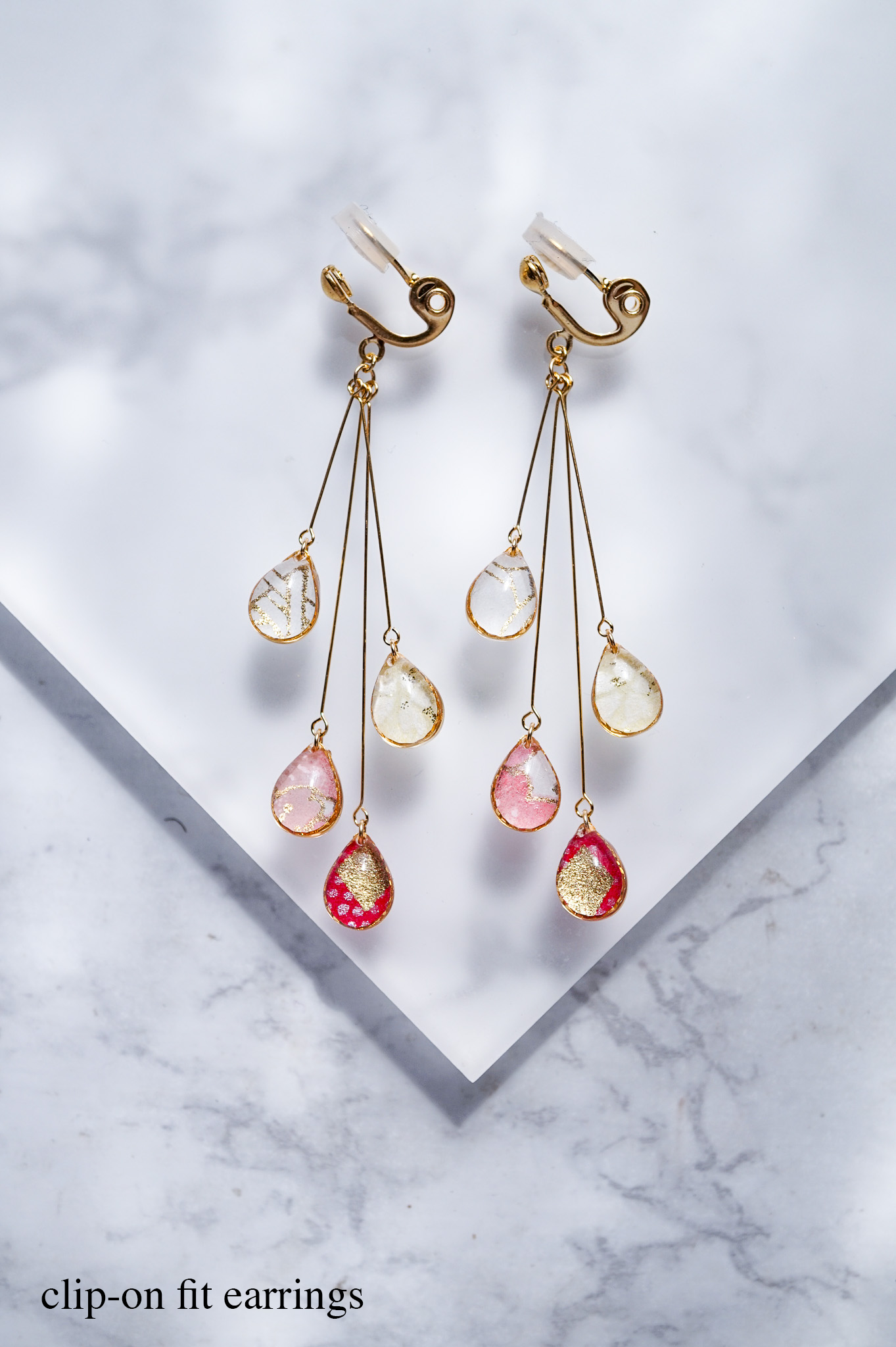 Shigure Earrings #4 - Red