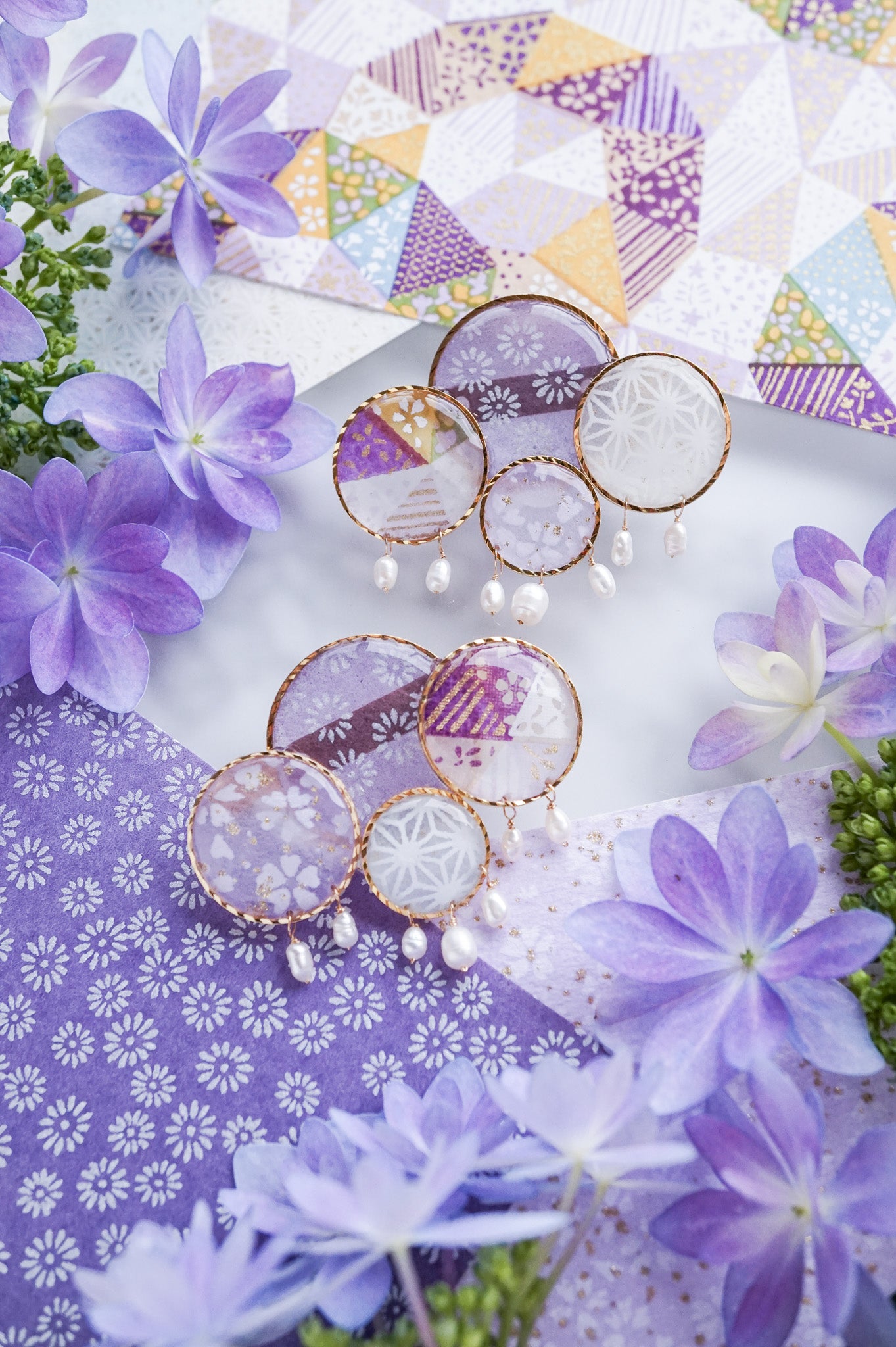 Star Flower Brooch - Lapis Lazuli -
