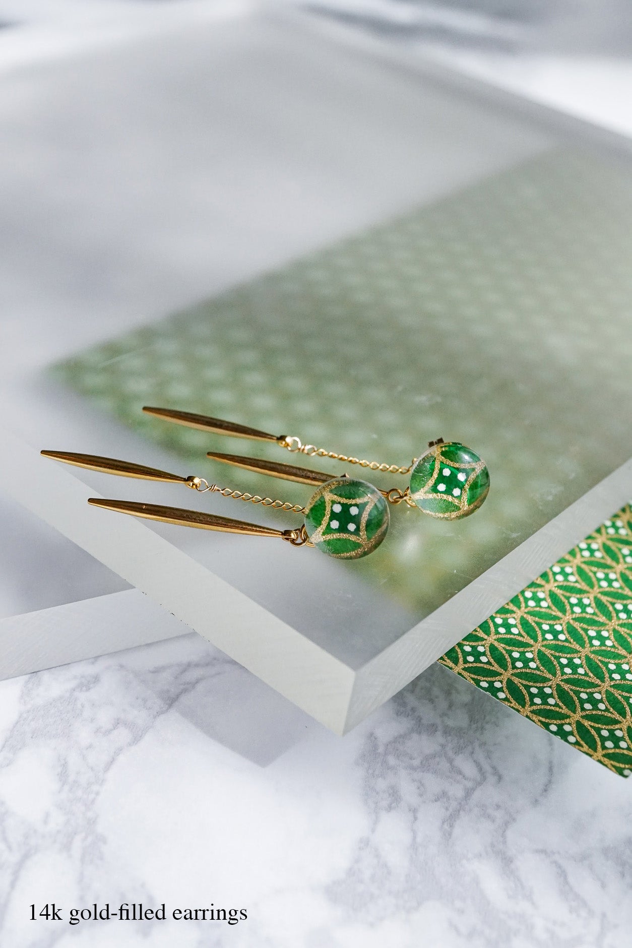 Icicle earrings - Shippou Tsunagi