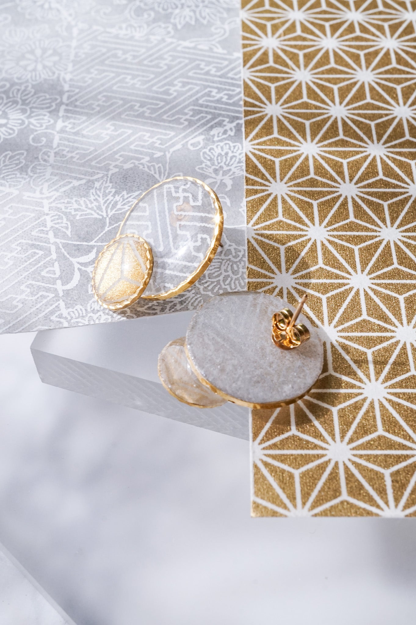 Kumi earrings -Sayagata-