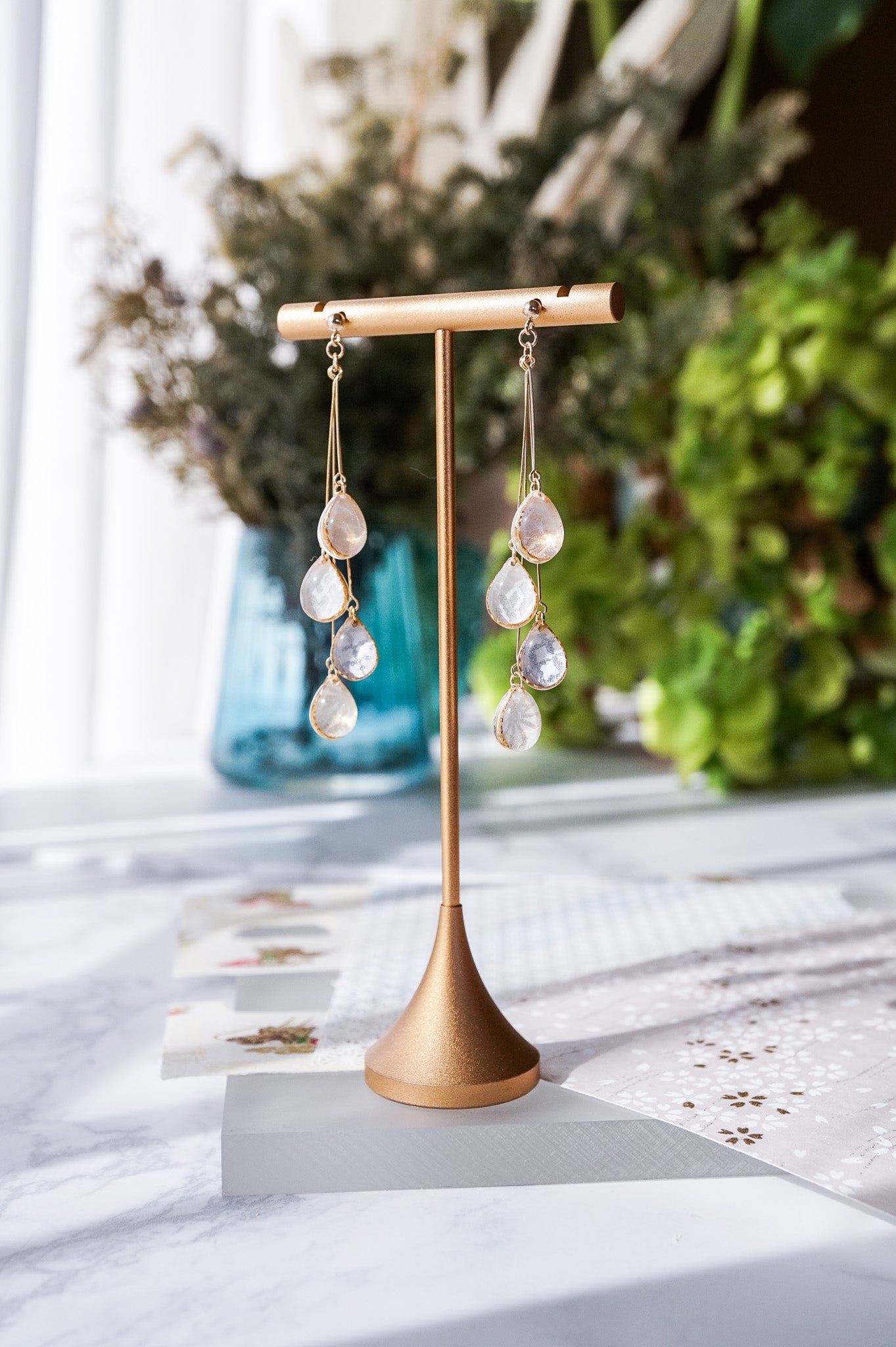 Shigure Earrings #4 - Lily of the Valley