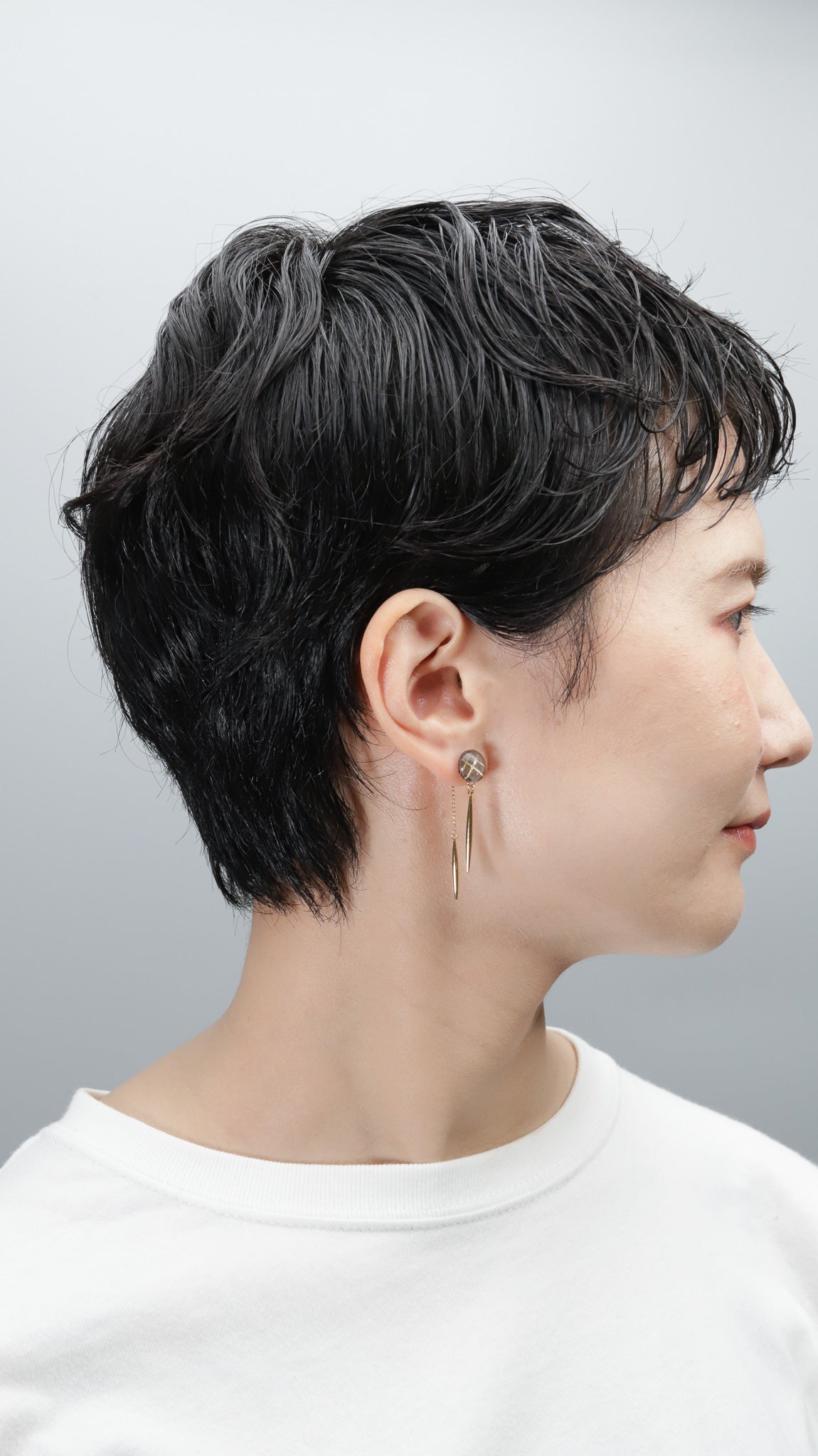 Icicle Earrings - Double Stripe Grid