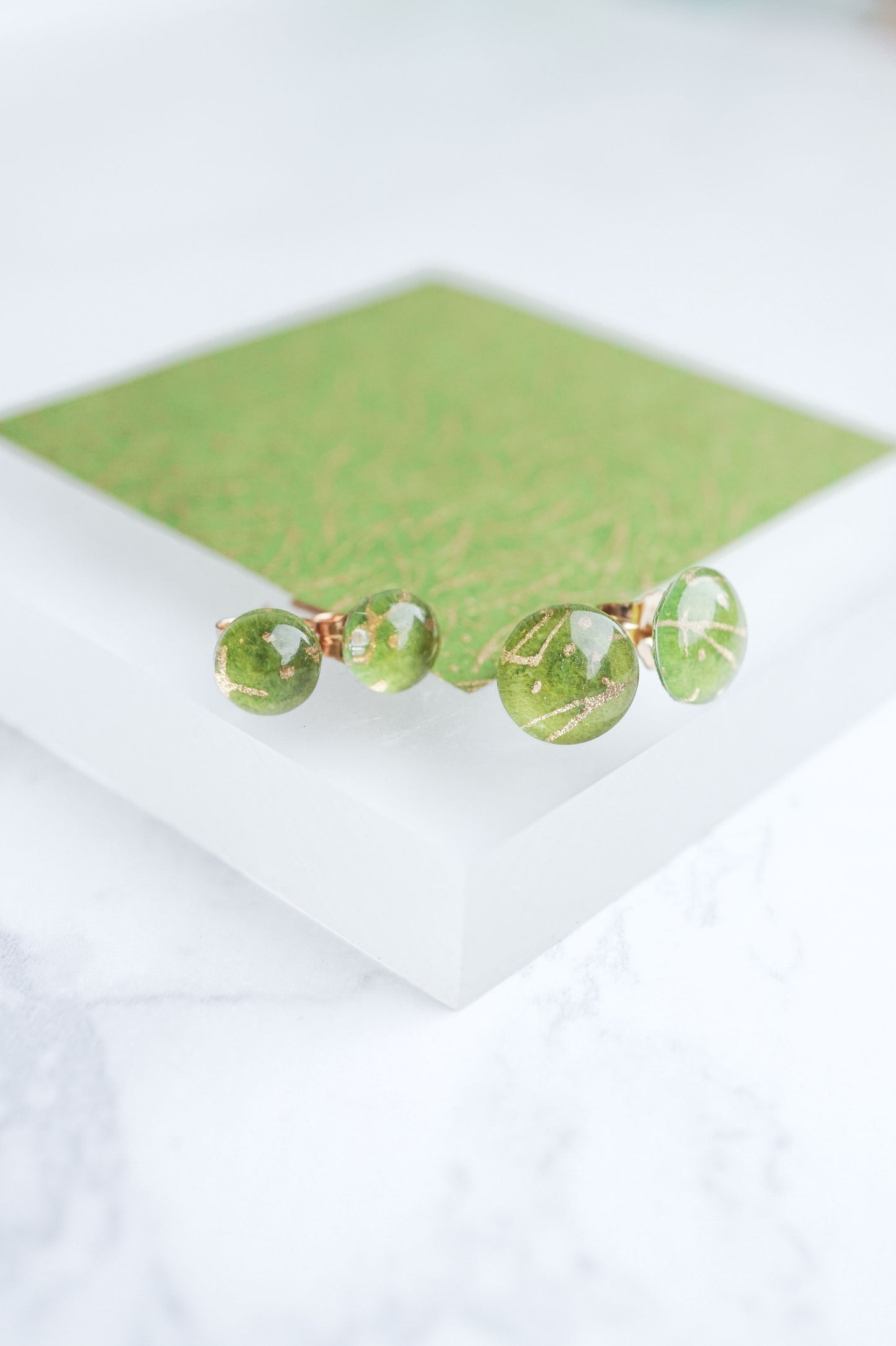 Stud Earrings - Pine Needles