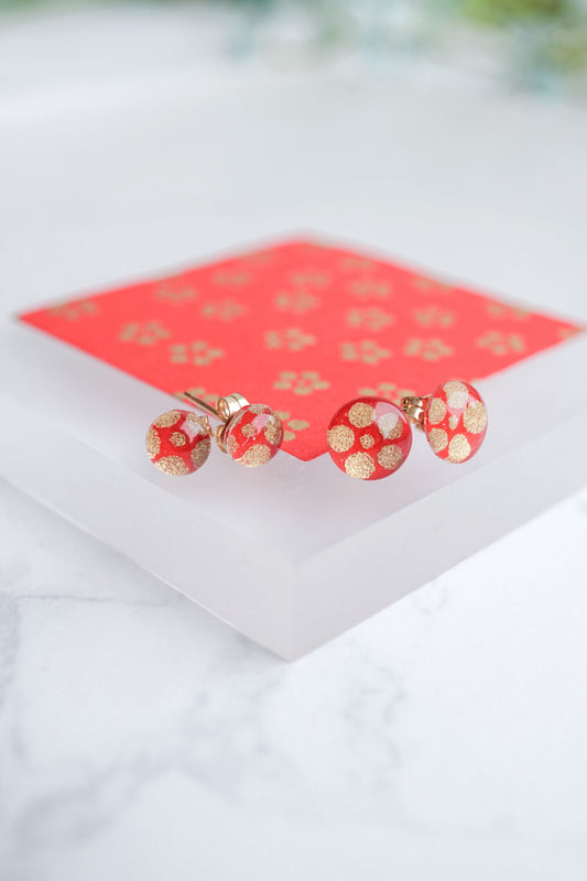 Stud Earrings - Star Plum Blossom