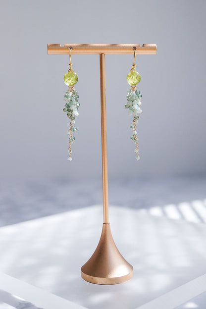 Wisteria Earrings - Pine Needles