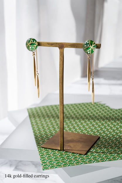 Icicle earrings - Shippou Tsunagi