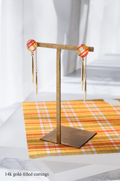 Icicle Earrings - Five-Line Grid