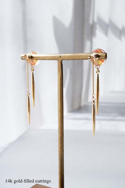 Icicle Earrings - Five-Line Grid