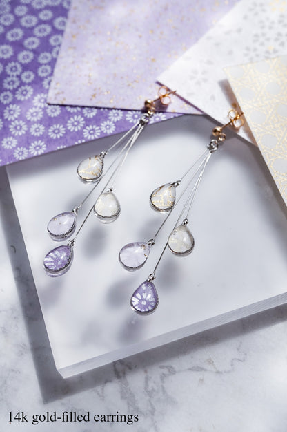 Shigure Earrings #4 - Purple