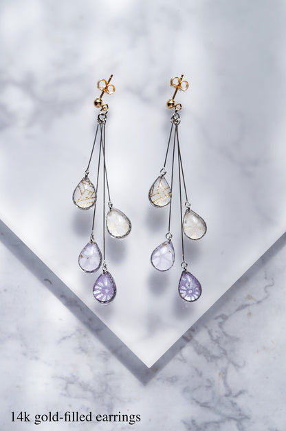 Shigure Earrings #4 - Purple