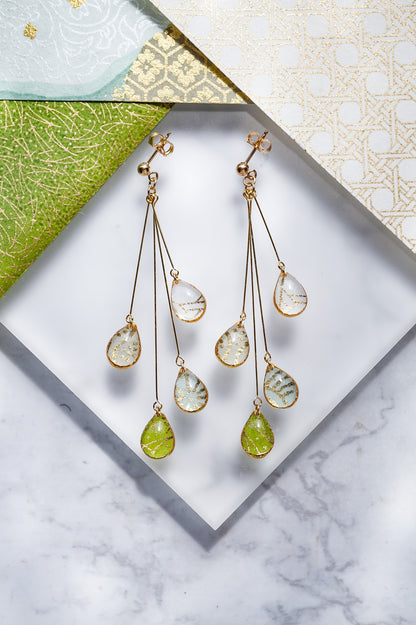 Shigure Earrings #4 - Green