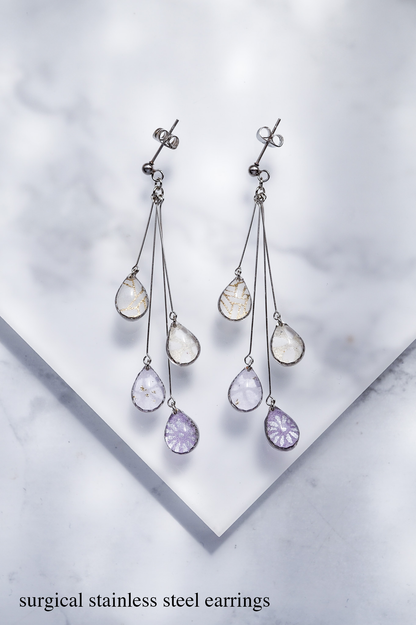 Shigure Earrings #4 - Purple