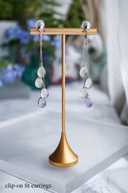 Shigure Earrings #4 - Purple