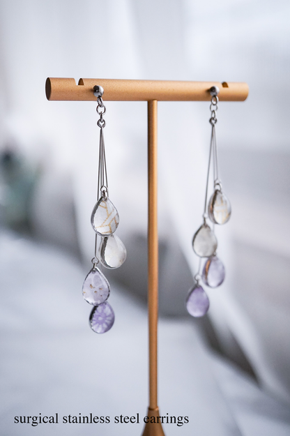 Shigure Earrings #4 - Purple