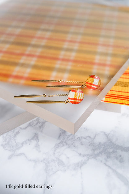 Icicle Earrings - Five-Line Grid