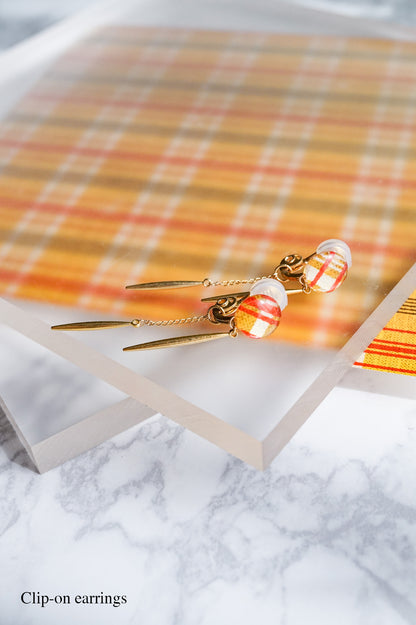 Icicle Earrings - Five-Line Grid