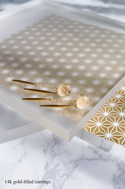 Icicle Earrings - Hemp Leaf