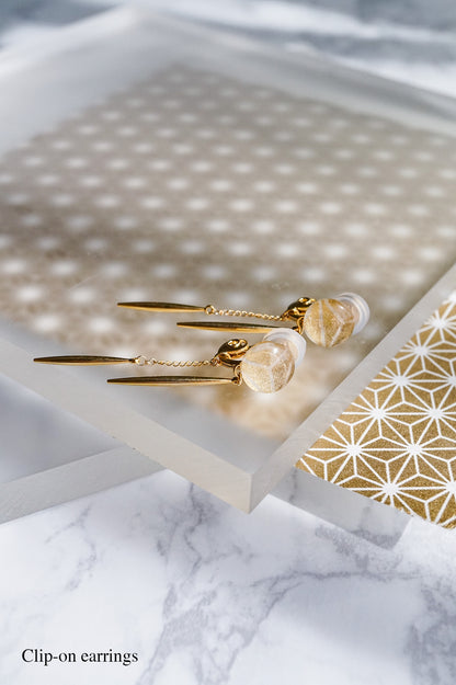 Icicle Earrings - Hemp Leaf