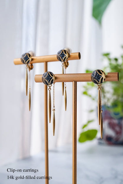 Icicle earrings - Flower Shippo