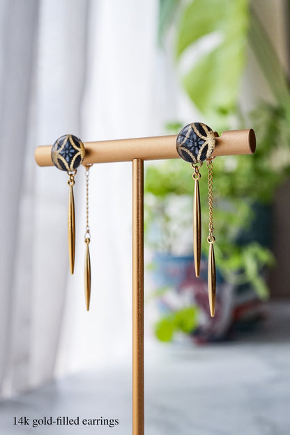 Icicle earrings - Flower Shippo