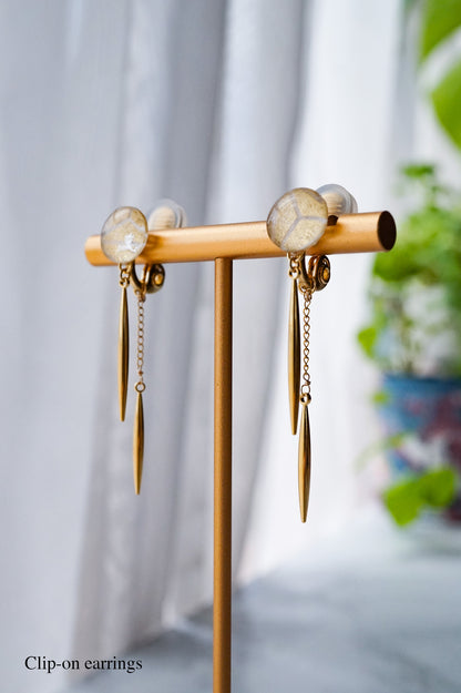 Icicle Earrings - Hemp Leaf