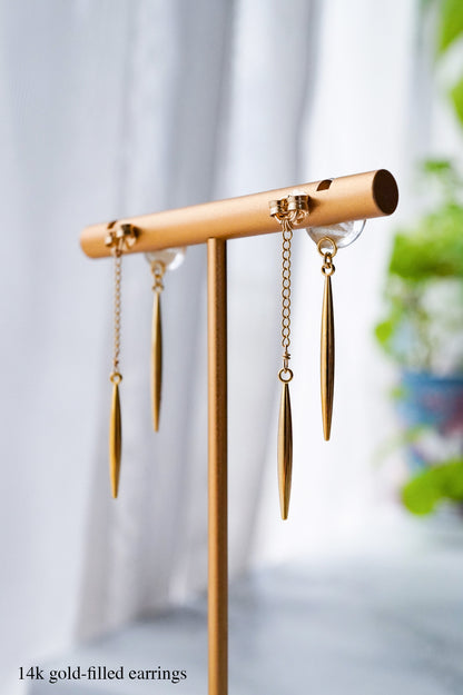 Icicle Earrings - Hemp Leaf