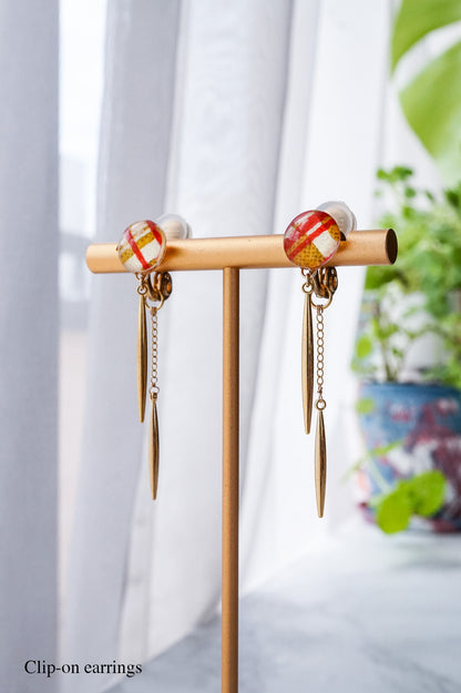 Icicle Earrings - Five-Line Grid