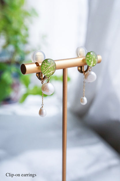 Koharu Earrings -Pine Needles-