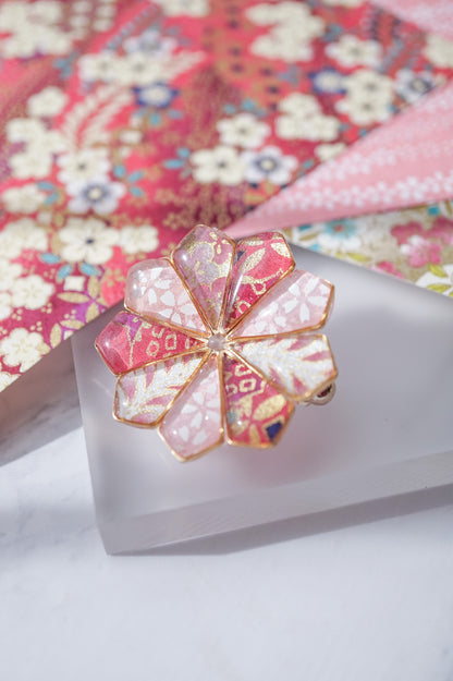 Star Flower Brooch - Lapis Lazuli -