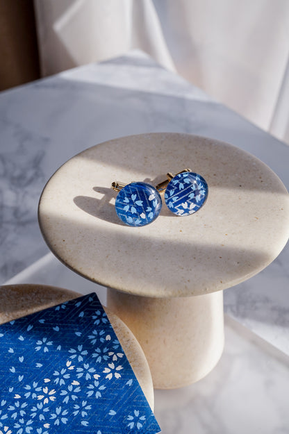 Cufflinks - Small Cherry Blossoms