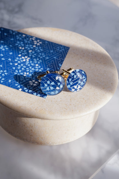 Cufflinks - Small Cherry Blossoms