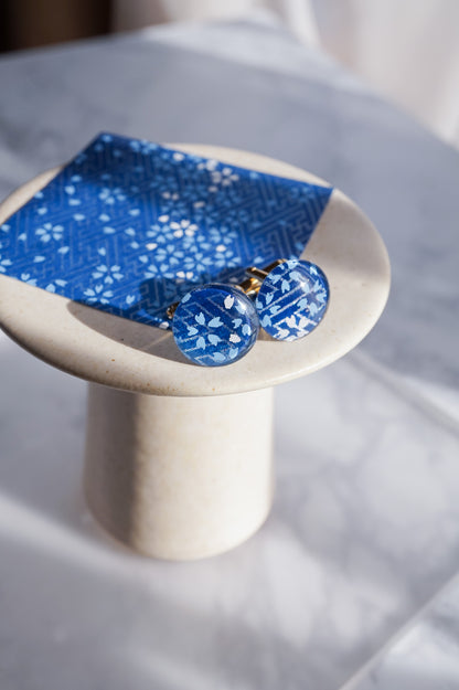 Cufflinks - Small Cherry Blossoms