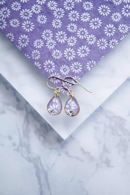 Koharu Earrings -Small Cherry Blossoms (White)-