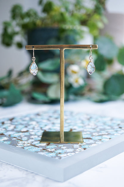 Koharu Earrings -Small Cherry Blossoms (White)-