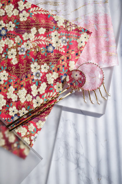 Star Flower Brooch - Lapis Lazuli -