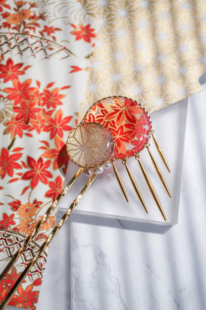 Star Flower Brooch - Lapis Lazuli -