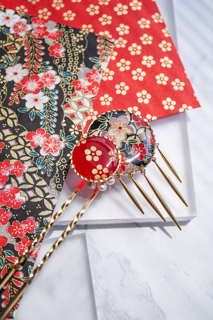 Star Flower Brooch - Lapis Lazuli -