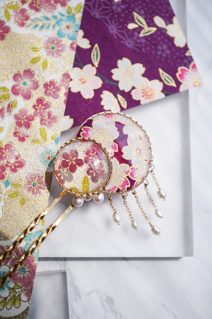 Star Flower Brooch - Lapis Lazuli -