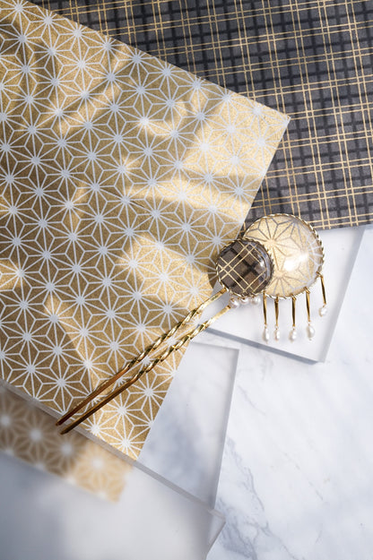 Star Flower Brooch - Lapis Lazuli -