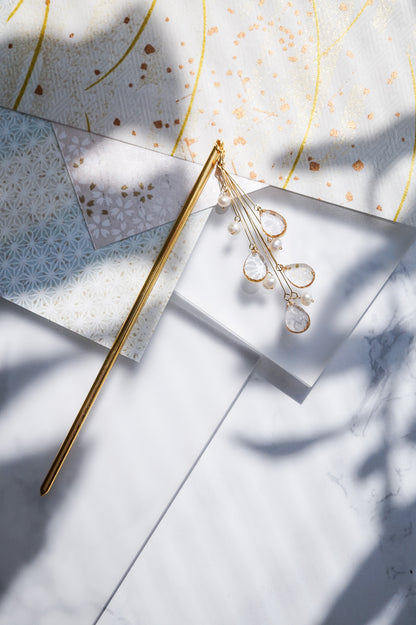 Star Flower Brooch - Lapis Lazuli -