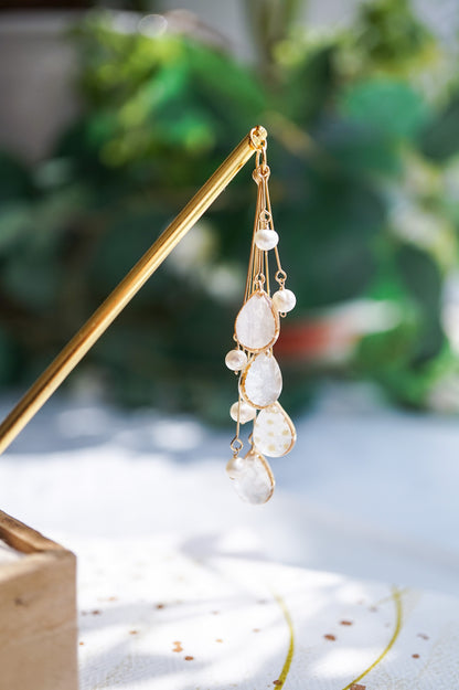 Star Flower Brooch - Lapis Lazuli -