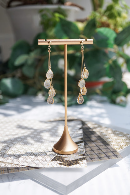 Shigure Earrings #4 - Flaxen