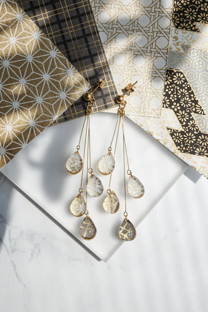 Shigure Earrings #4 - Flaxen