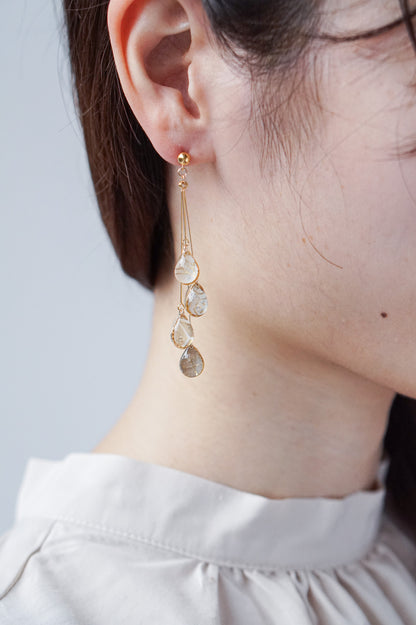 Shigure Earrings #4 - Flaxen