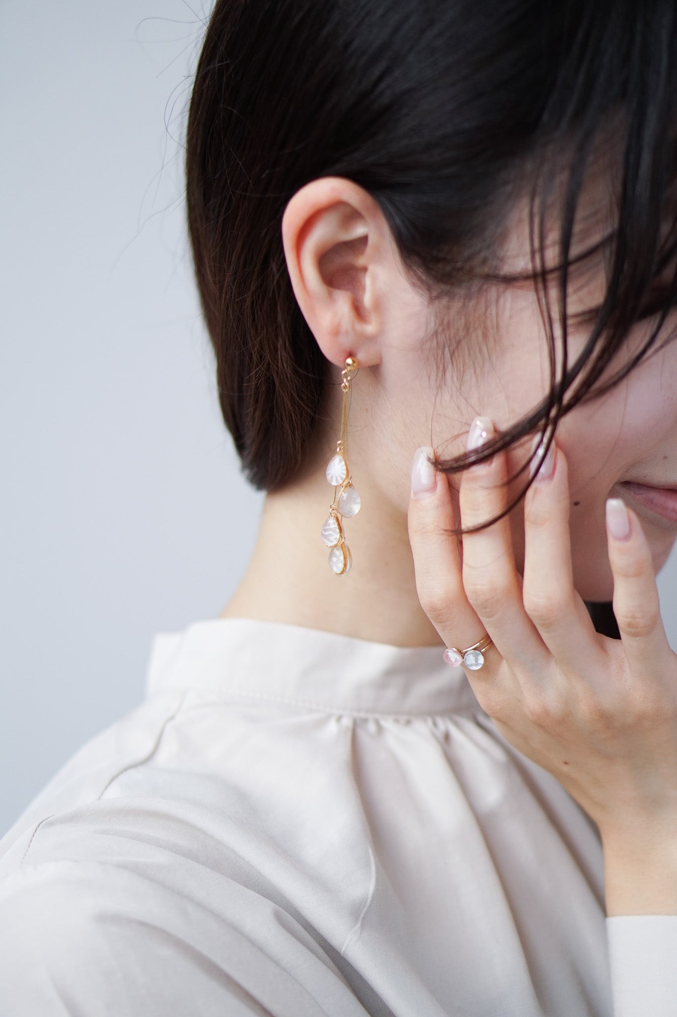 Shigure Earrings #4 - Lily of the Valley