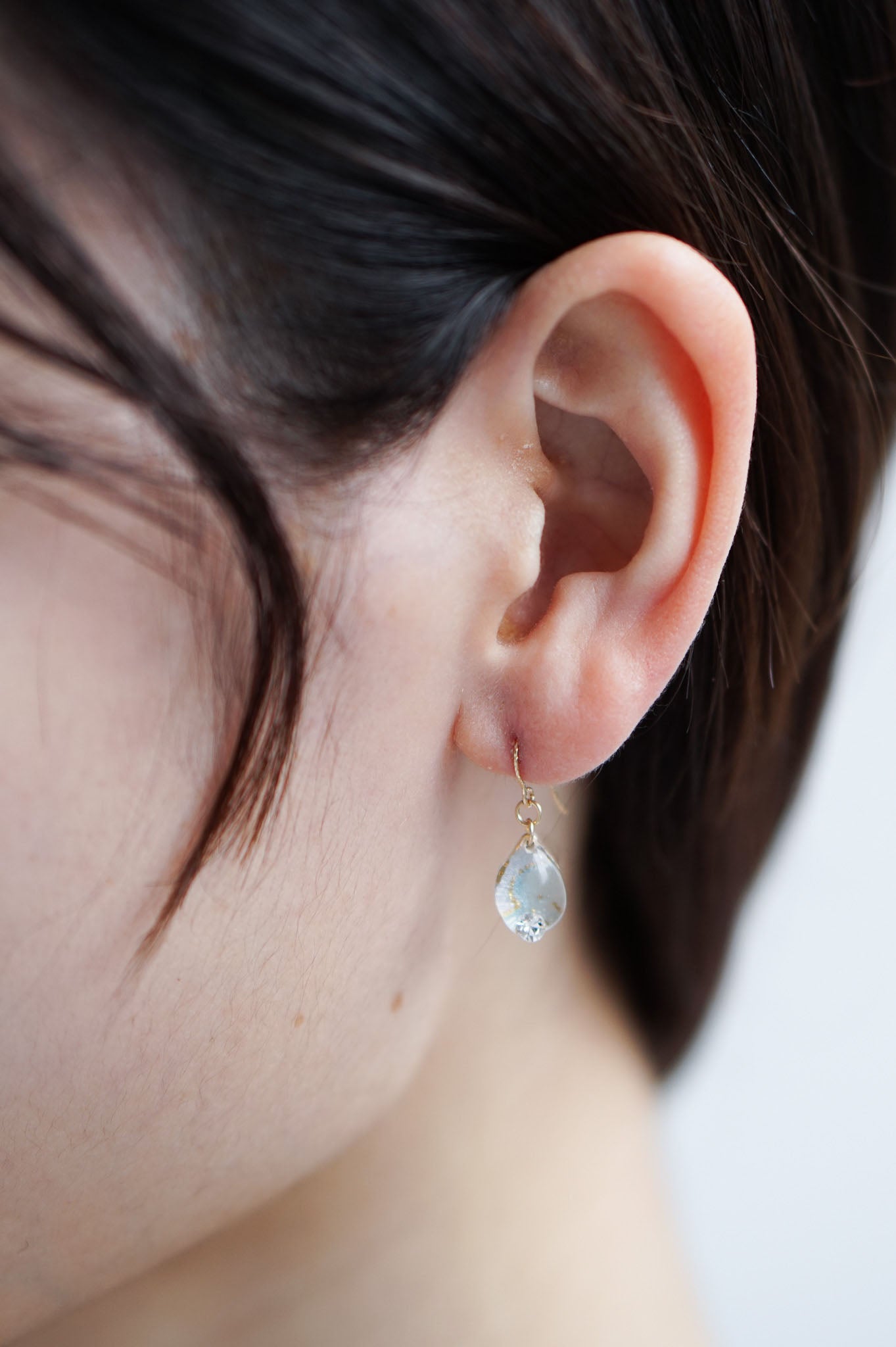 Koharu Earrings -Small Cherry Blossoms (White)-