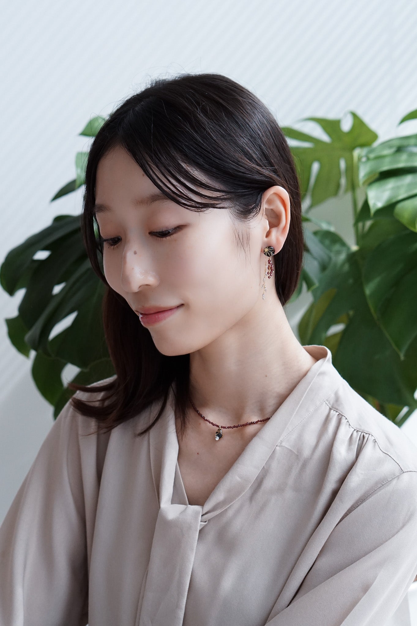 Koyuki earrings - Asanoha