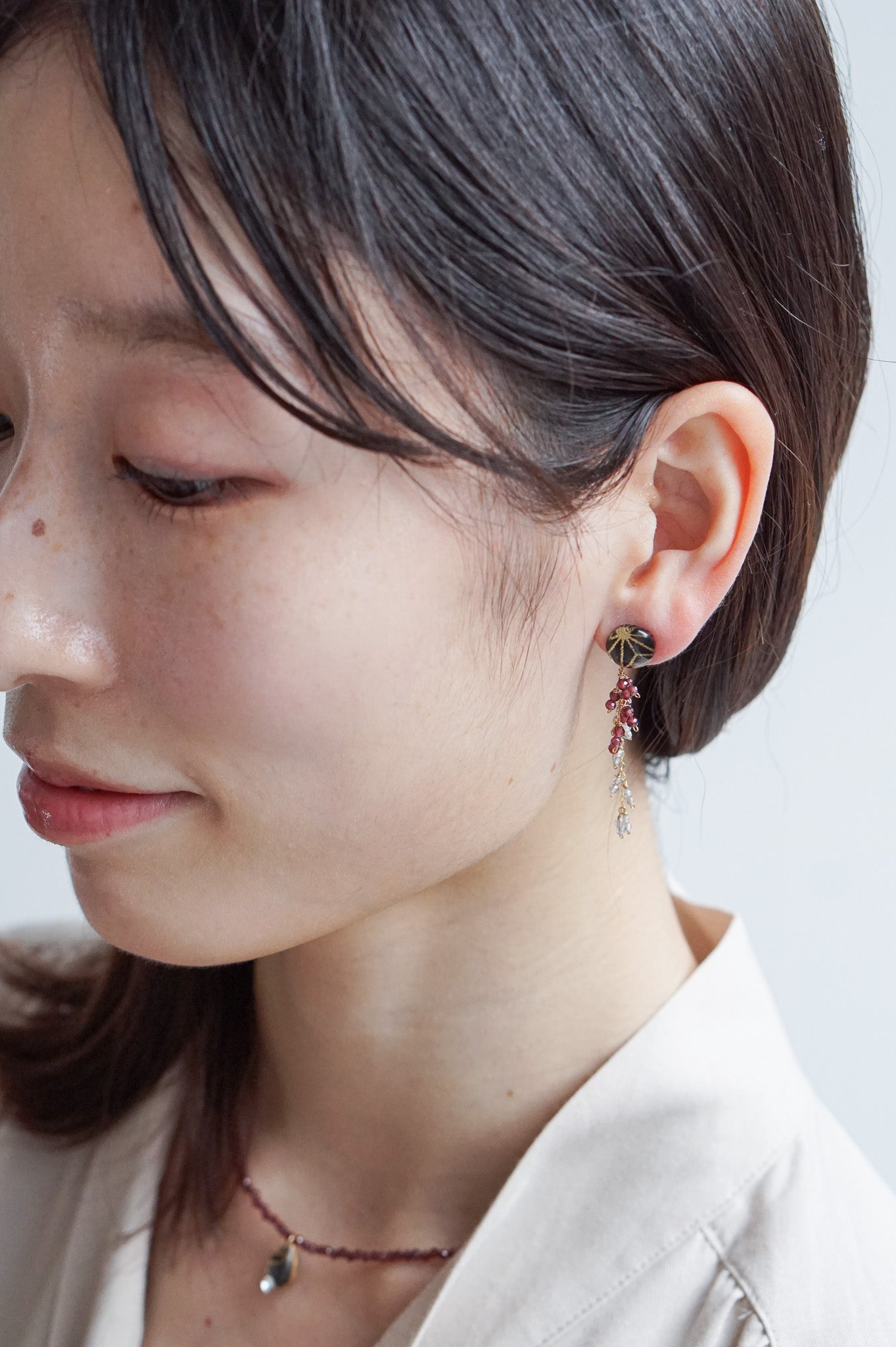 Koyuki earrings - Asanoha