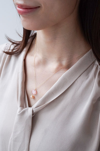 Koharu Necklace - Small Cherry Blossom (Pink)
