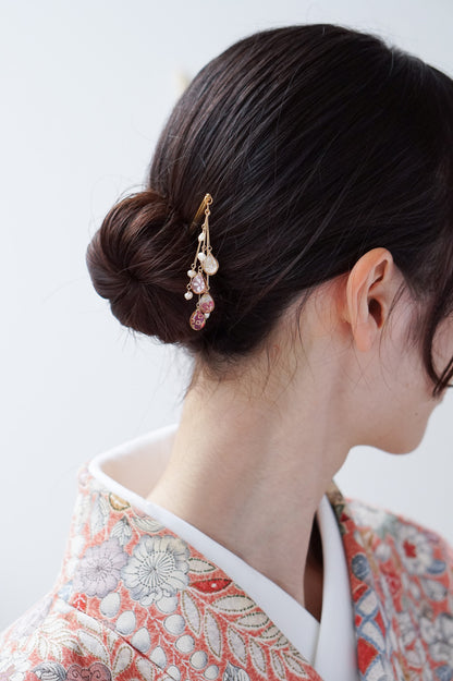 Star Flower Brooch - Lapis Lazuli -